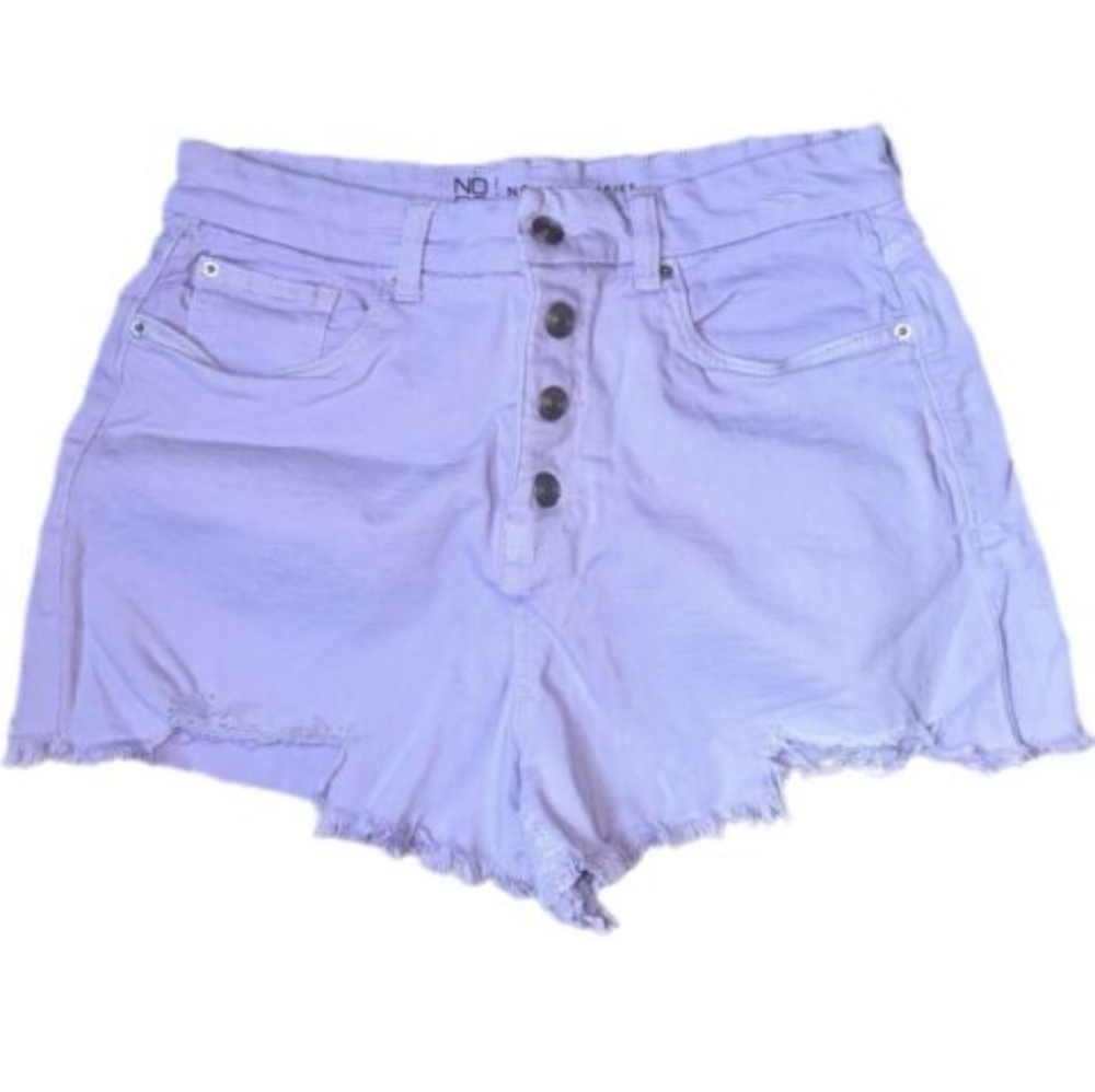 No Boundaries -‎ Juniors High Rise Curvy Mom Shorts - Lilac - Size 17